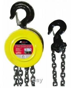 1 Ton Chain Puller Block Fall 10 ft Chain Lift Hoist Hand Tools Chain with Hook