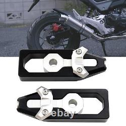 2x Motorcycle Chain Adjusting Tool Professional Universal Aluminum Alloy Chain