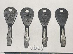 4 Vintage PROFESSIONAL PROTO USA TOOLS Keychain Key Chain Screwdriver Genuine