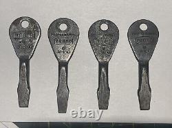 4 Vintage PROFESSIONAL PROTO USA TOOLS Keychain Key Chain Screwdriver Genuine