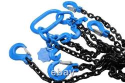 Chain Sling 4.25 Ton 4 Leg With 4 Clevis Grab Hook G80 8mm 2m US Pro 9110