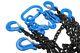 Chain Sling 6.7 Ton 4 Leg With 4 Clevis Grab Hook G80 10mm 2m Us Pro 9111