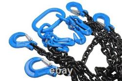 Chain Sling 6.7 Ton 4 Leg With 4 Clevis Grab Hook G80 10mm 2m US Pro 9111
