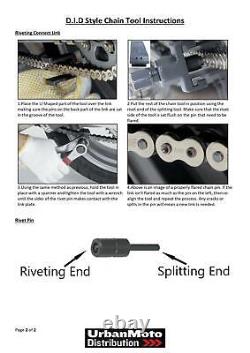 Chain Splitter Breaker Riveter DID Style Fits Gas-Gas 125 TX Trial Pro 04