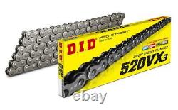 DID VX3 X-Ring Chain + JT Sprockets + Tool for Honda XR200 R Pro Link 82-83