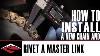 How To Install A New Motorcycle Chain And How To Rivet The Master Link