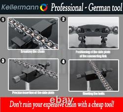 Kellermann KTW 2.5 Professional Chain Breaker / Riveter / Splitter Tool for Peug