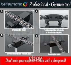 Kellermann KTW 2.5 Professional Chain Breaker / Riveter / Splitter Tool for Sach