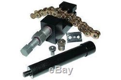 Motion Pro Jumbo Chain Tool 08-0135 Chain Breaker and Quad Stake Rivet Kit Combo