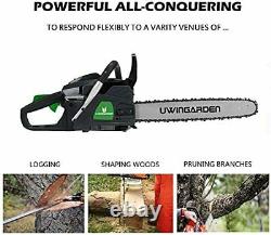 Professional Petrol Chainsaw 20 Chain, 53cc 2-Stroke Engine Tool Kit Included