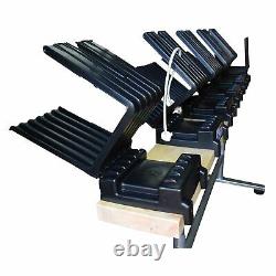 Saw Horse Log Holder Wood Table Bench for Chain Saw Truncator Metal 6 Fold