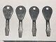 4 Outils Professionnels Vintage Proto Usa Porte-clés Tournevis Authentique