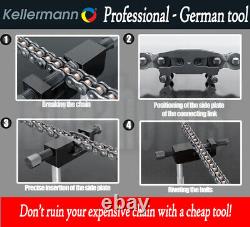 Kellermann KTW 2.5 Outil professionnel de rupture / rivetage / fendage de chaîne pour Triumph.