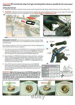 Outil de rivetage de chaîne RK Chain Tool Professional RK et DID 520 à 532